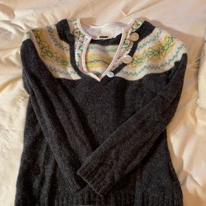 Cute Free People Crop top sweater